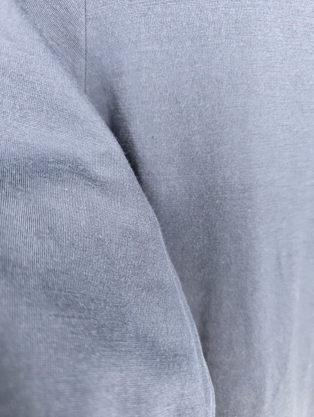 Wool& Merino Blend Blue Wrap Top, Sz M - Picture 9 of 11